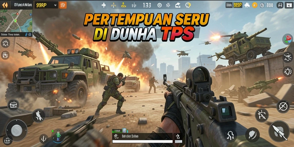 Screeenshot 99RP menampilkan karakter beraksi dalam pertempuran TPS.