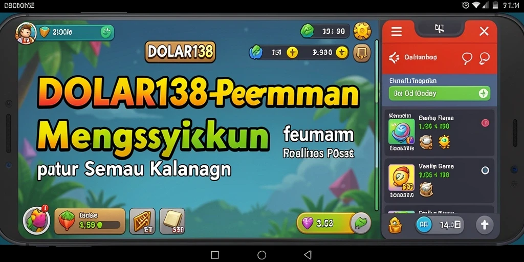 Tampilan gameplay menarik DOLAR138 dengan karakter yang lucu dan interaktif.