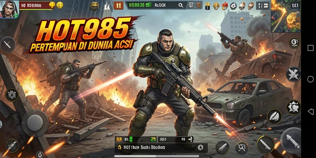 Tampilan gameplay HOT985 yang menegangkan saat bertarung.