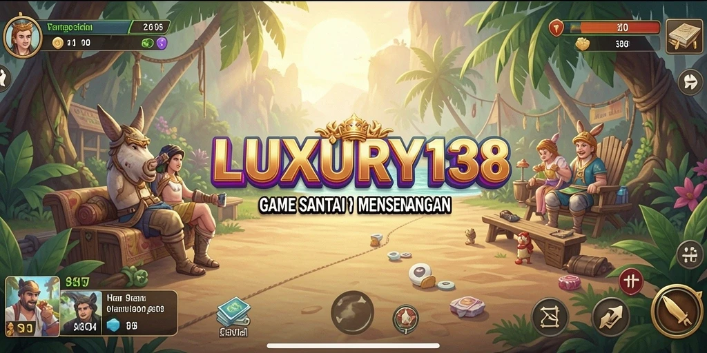 Tampilan gameplay santai LUXURY138 yang penuh warna dan menyenangkan.
