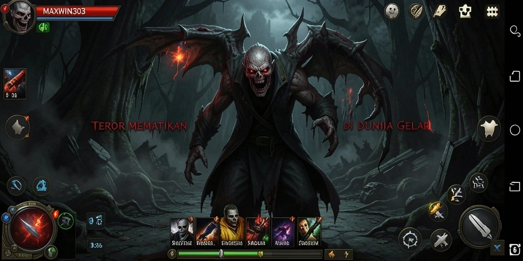 Screenshot gameplay <strong>MAXWIN303</strong> yang menakutkan dan mendebarkan.