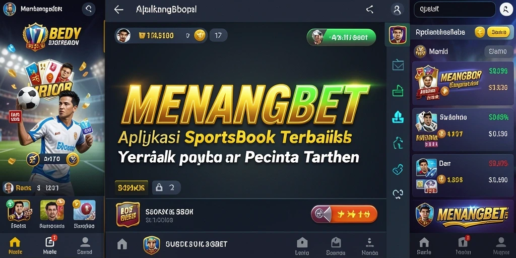 Tampilan menarik aplikasi MENANGBET saat taruhan olahraga.