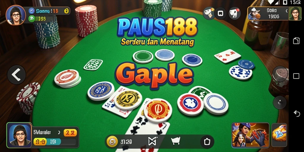 Bermain Gaple seru di PAUS188 dengan teman-teman.
