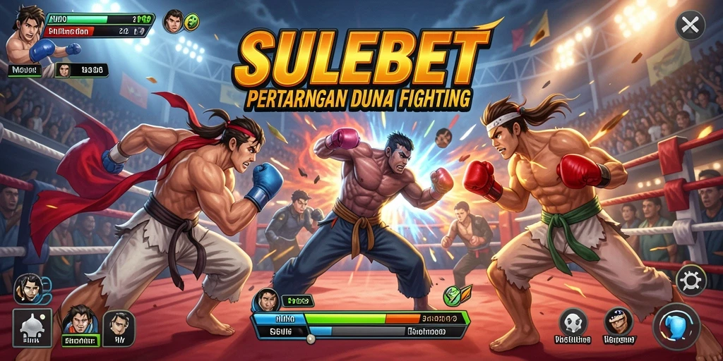 Tampilan gameplay SULEBET menampilkan aksi pertarungan mendebarkan secara langsung.