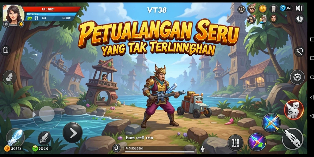 Tampilan gameplay menarik dari petualangan di VT38.