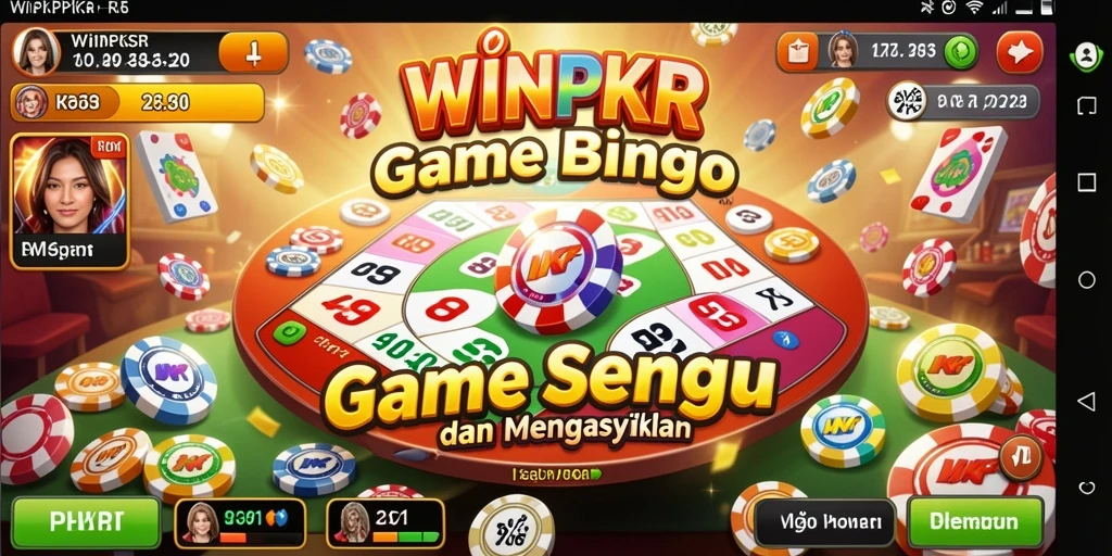 Screenshot gameplay WINPKR yang menampilkan keseruan permainan Bingo.