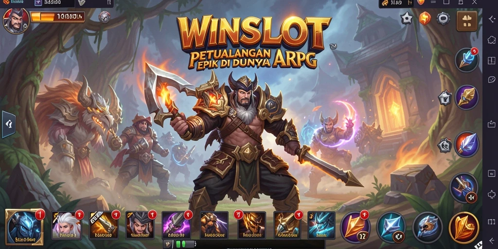 Tampilan menakjubkan dari gameplay ARPG WINSLOT dengan aksi seru.